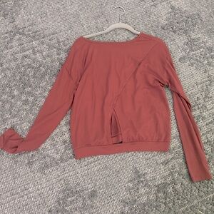 Women's Mauve Long Sleeve Top Athletic Top